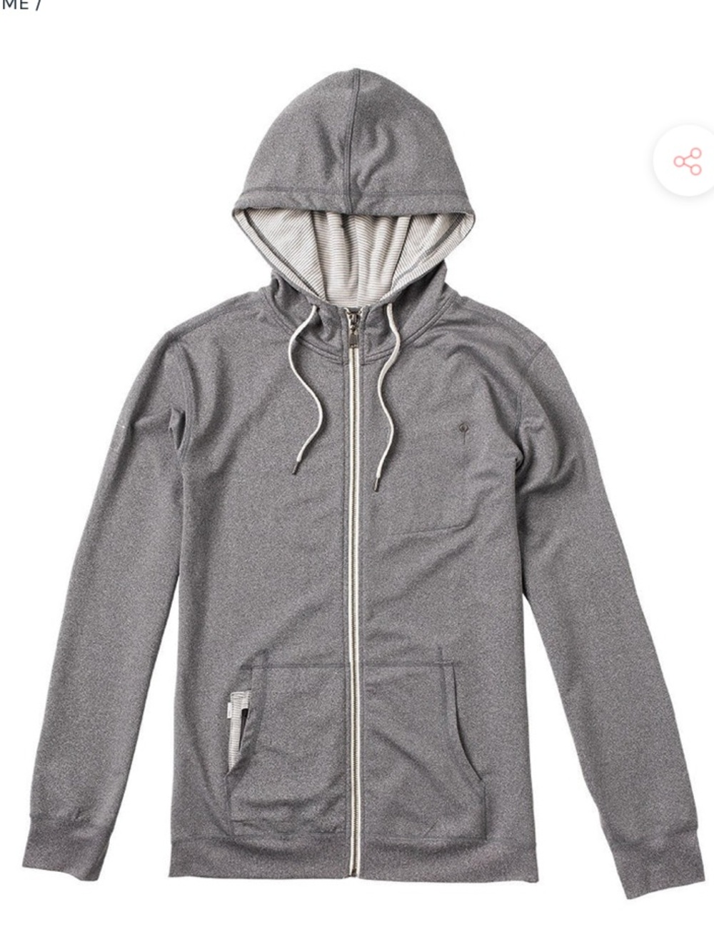 Vouri Movement hoodie Heather Grey size M